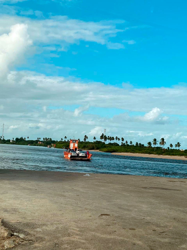 Travesseia de balsa de Japaratinga para Porto de Pedras - Alagoas