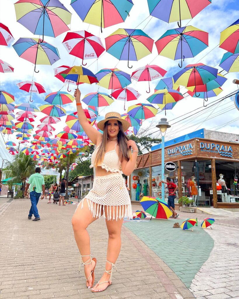 Férias em Porto de Galinhas com sombrinha