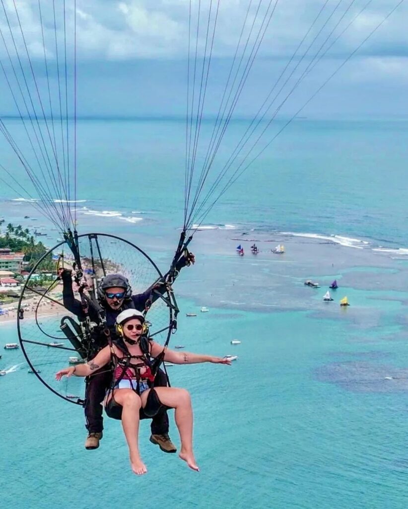 Passeio de Paramotor