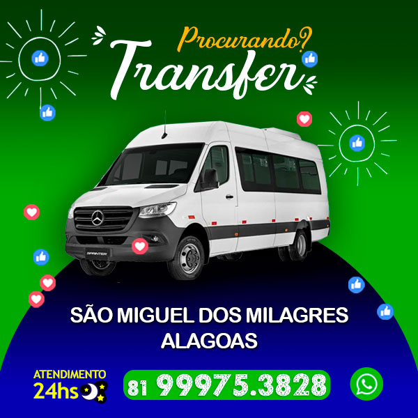 Transfer Recife São Miguel dos Milagres