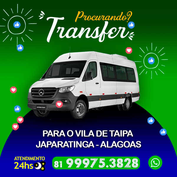 Transfer Recife para Vila de Taipa Exclusive Hotel em Japaratinga